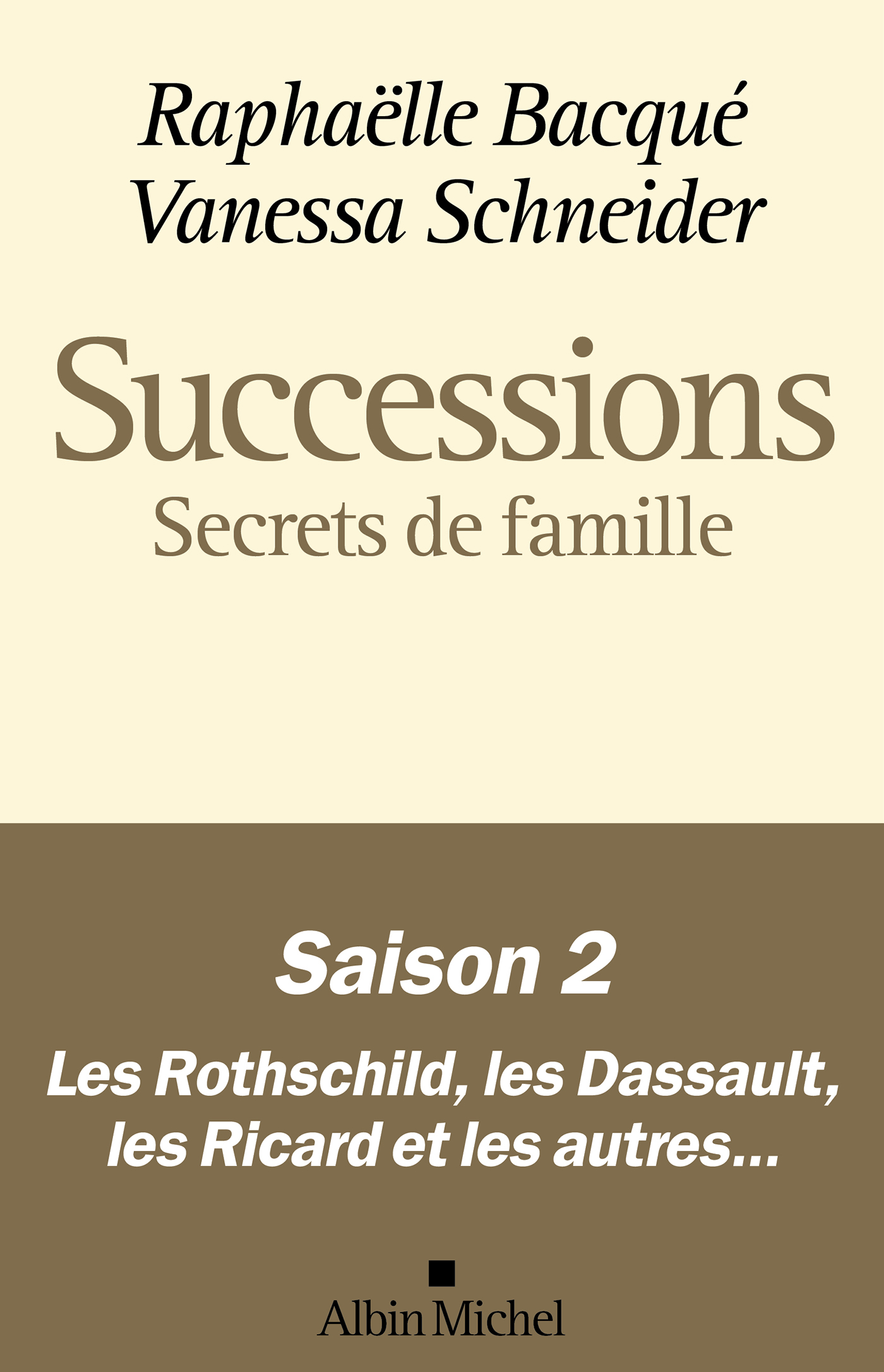 Couverture du livre Successions - Saison 2 - Secrets de famille