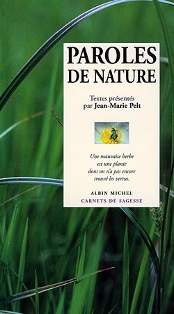 Couverture du livre Paroles de nature