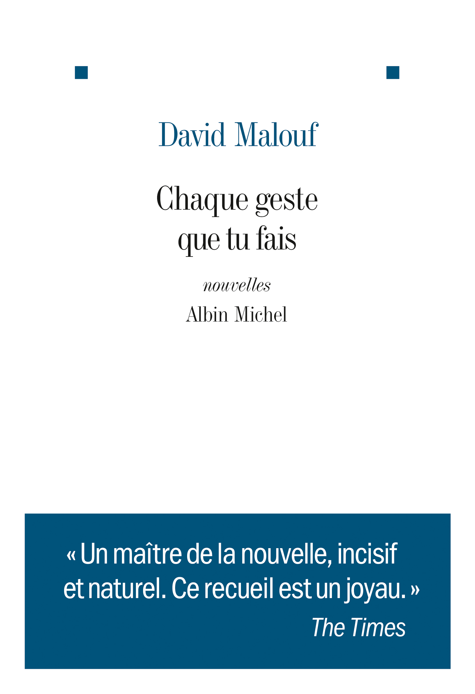 Couverture du livre Chaque geste que tu fais