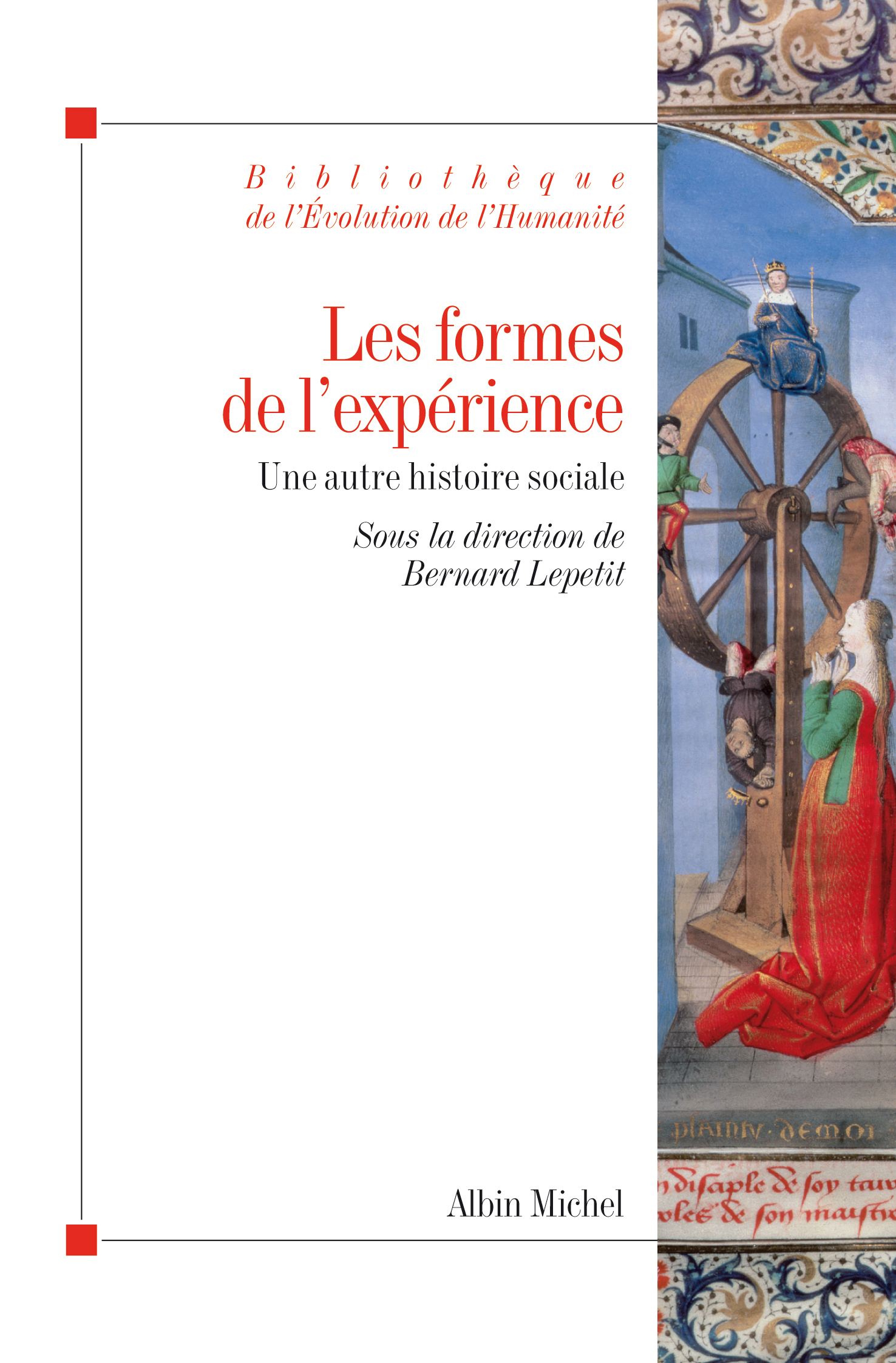 Couverture du livre Les Formes de l'expérience (éd. 2013)