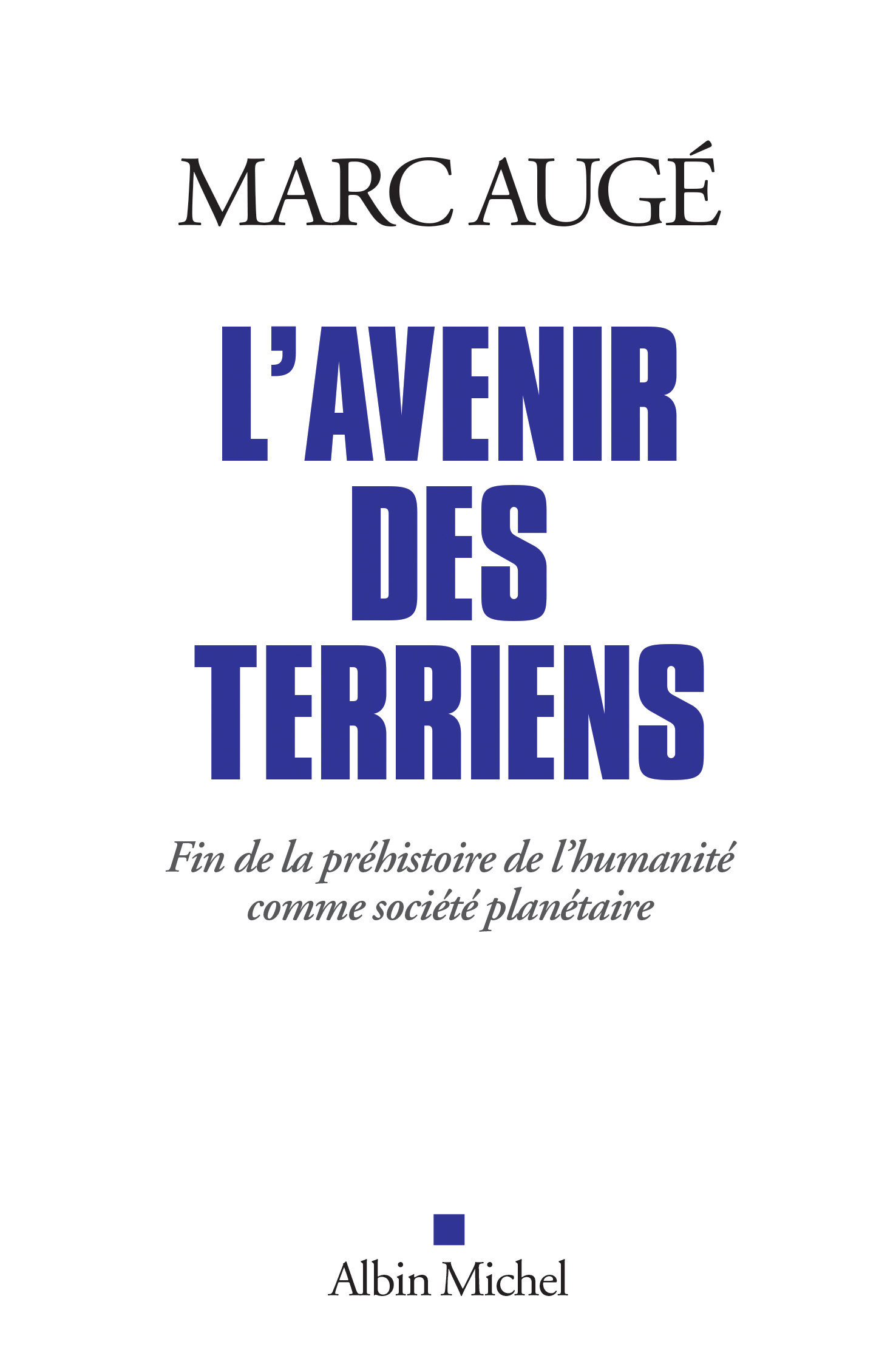 Couverture du livre L'Avenir des terriens