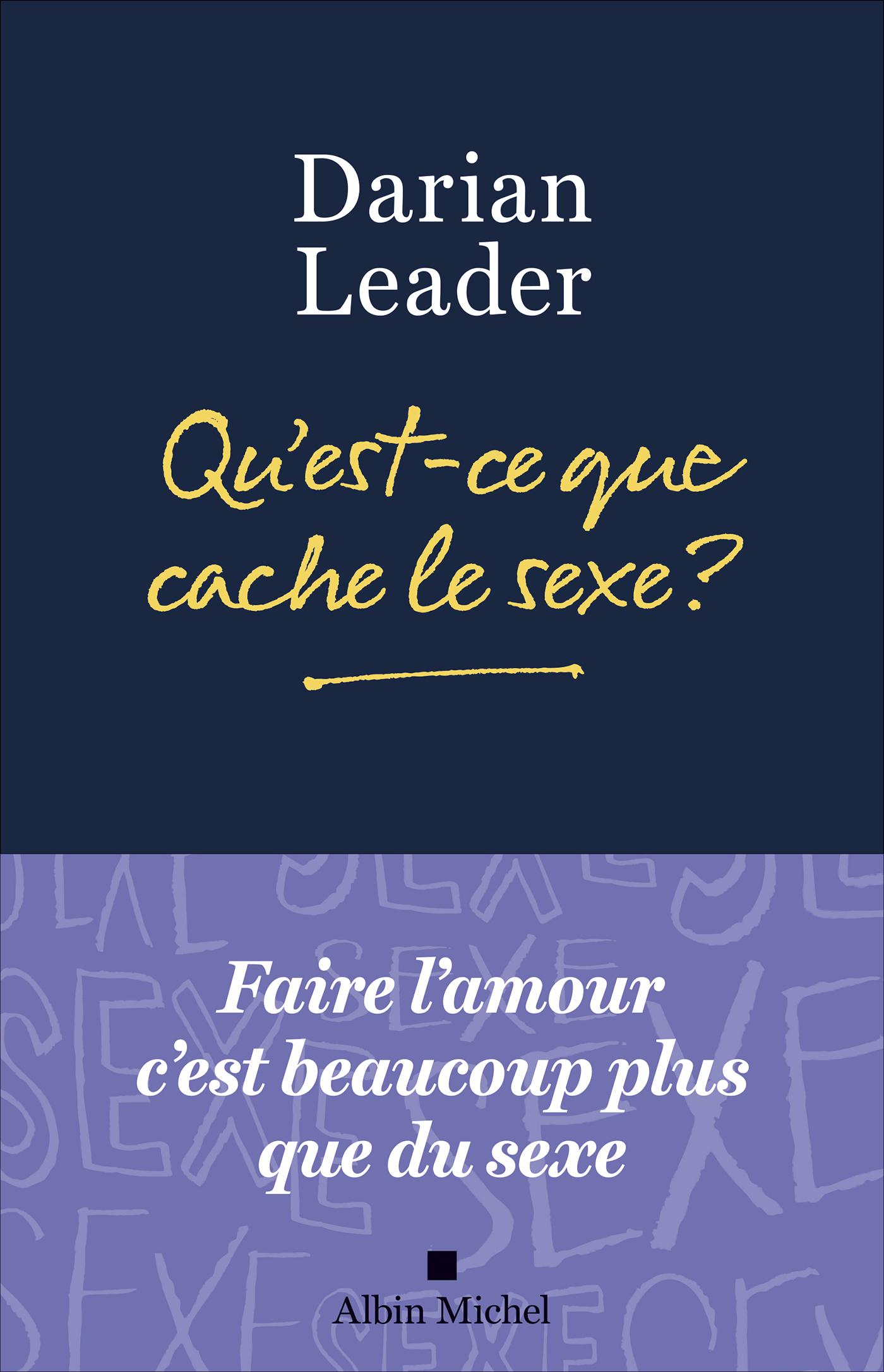 Couverture du livre Qu'est-ce que cache le sexe ?