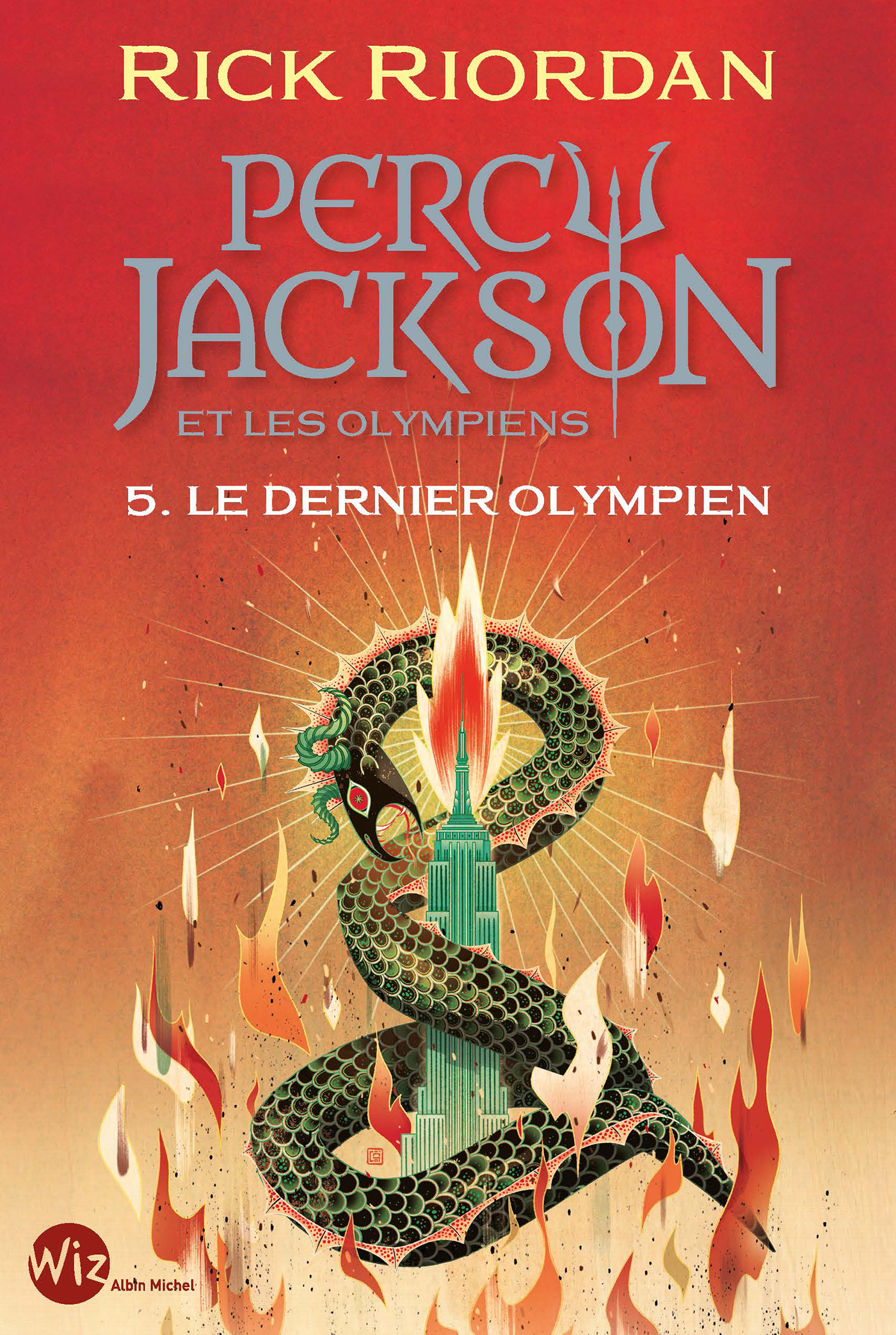 Couverture du livre Percy Jackson et les Olympiens - tome 5 - Le Dernier Olympien