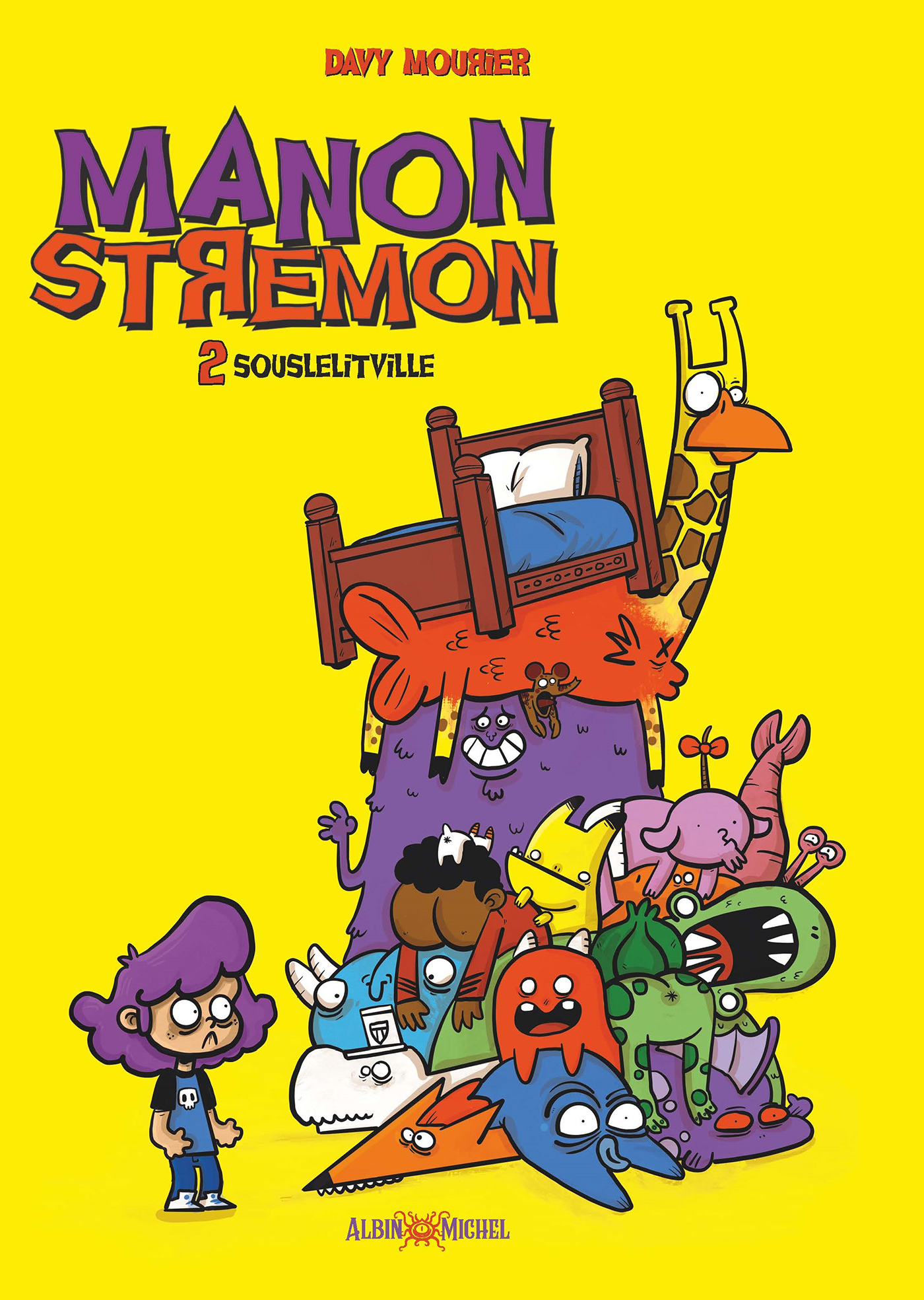 Couverture du livre Manon Stremon - tome 2 - Souslelitville