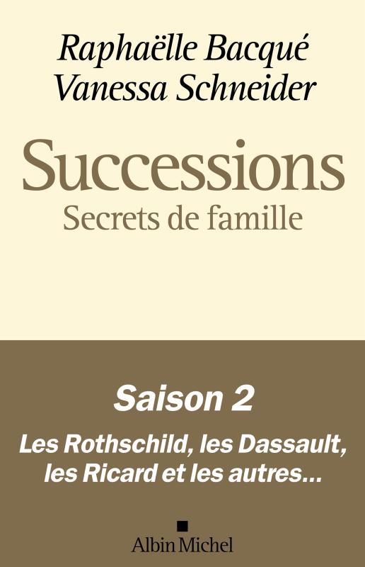 Couverture du livre Successions - Saison 2 - Secrets de famille